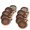Cabochon Anhängerfassung rosegold rund 25 mm 10 Stück