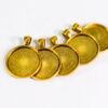 Cabochon Anhängerfassung gold rund 25 mm 5 Stück